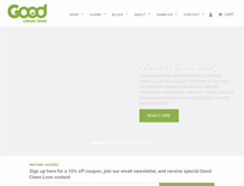 Tablet Screenshot of goodcleanlove.com